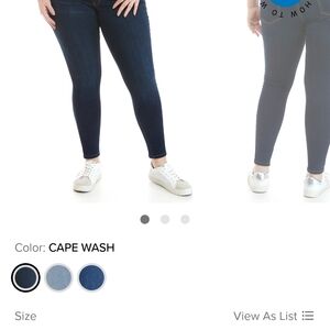 Crown & Ivy Blue Skinny Jeans with Stretch Fit